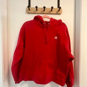 Hoodie champion red
